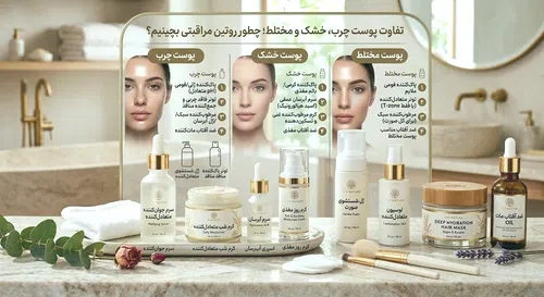 تفاوت پوست چرب، خشک و مختلط؛ چطور روتین مراقبتی بچینیم؟