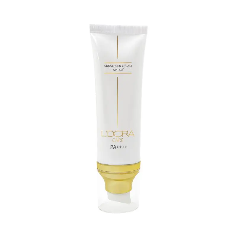 کرم ضدآفتاب +SPF50 بی رنگ مناسب انواع پوست کر ۸۰ میلی لیتر هربال (Herbal)